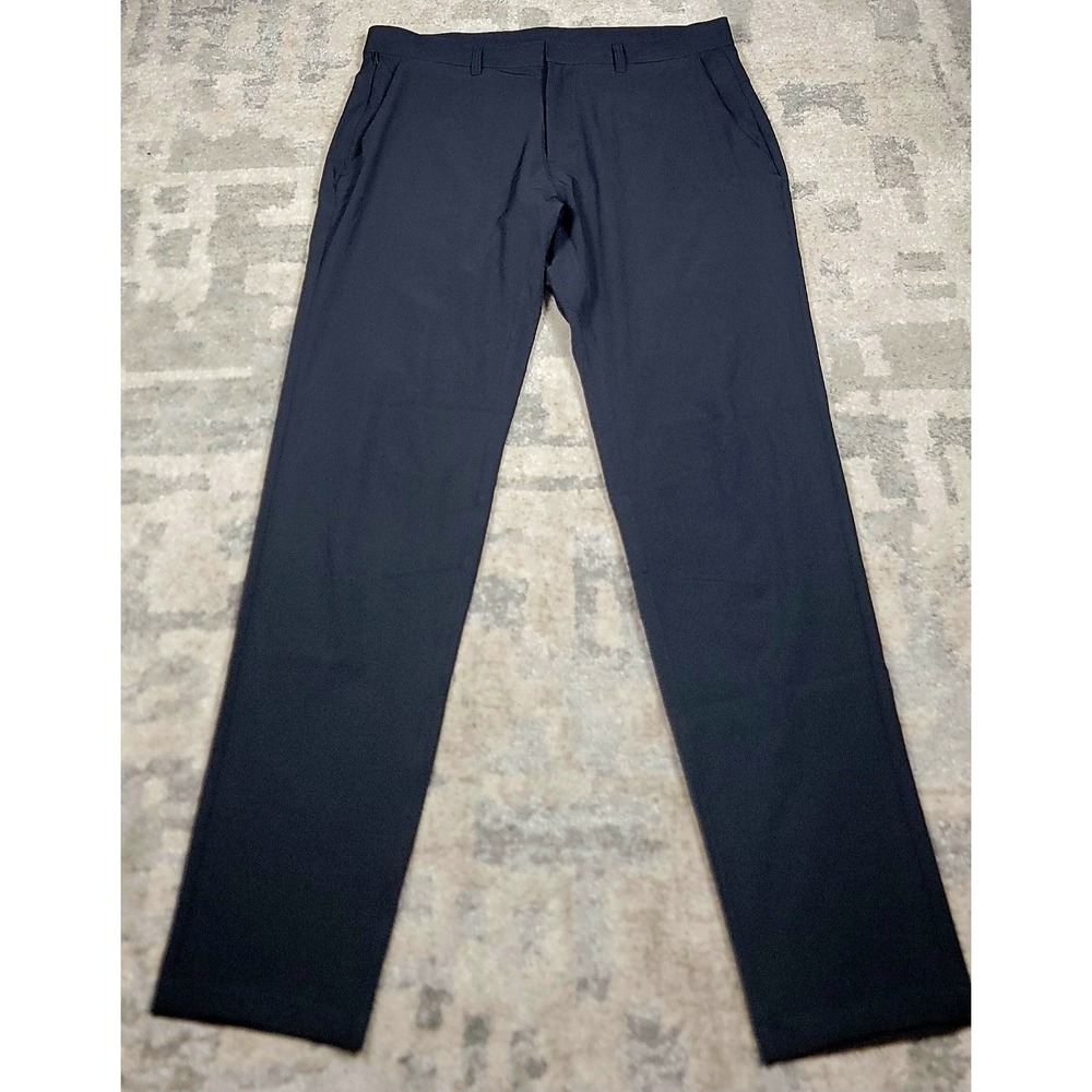 NWT Fabletics‎ Men's Black Modern Fit Stretch Performance Golf Chino Pants 36x34